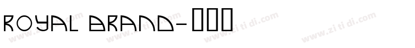 Royal Brand字体转换